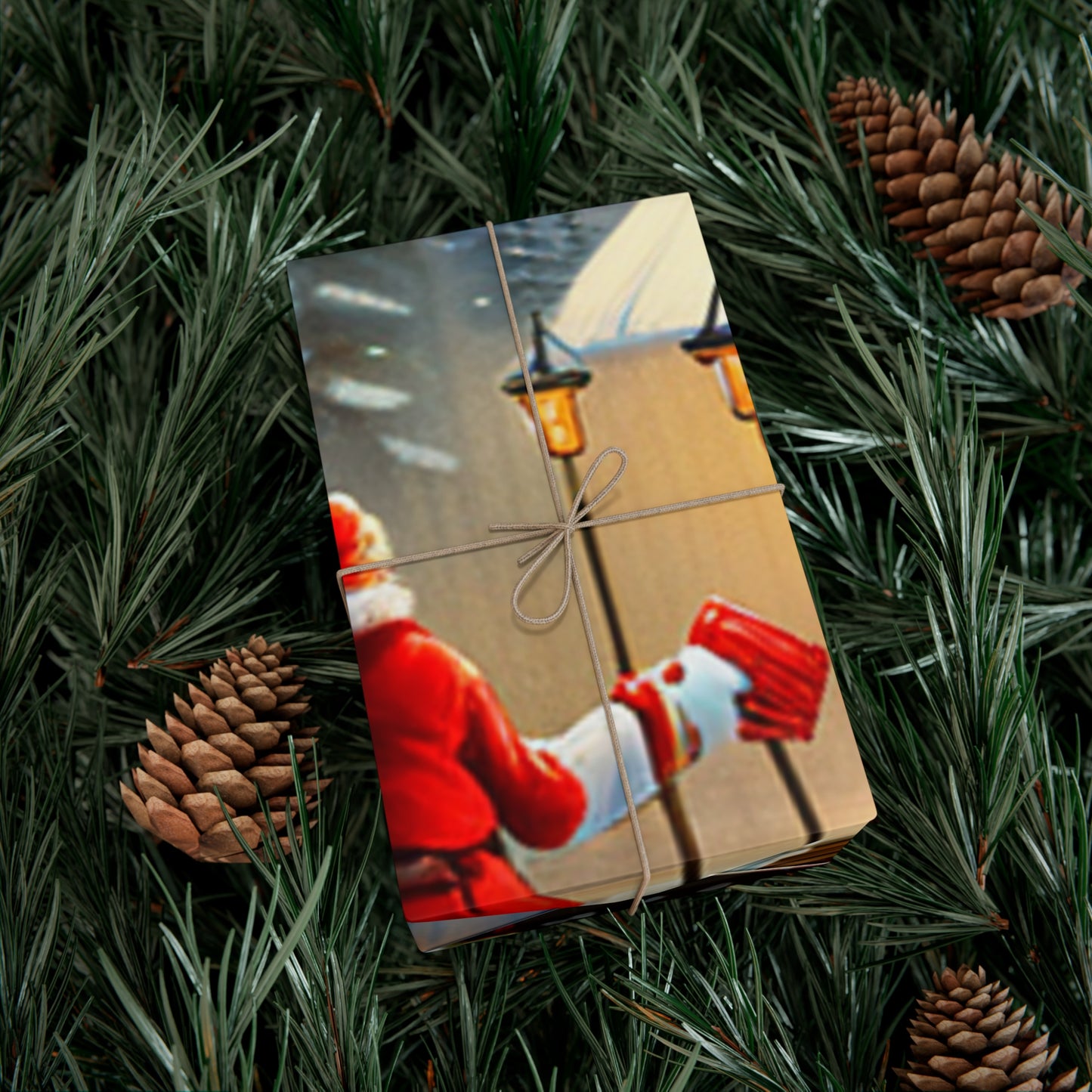Santa village Gift Wrap
