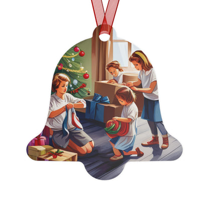 Christmas family bell tree decoration